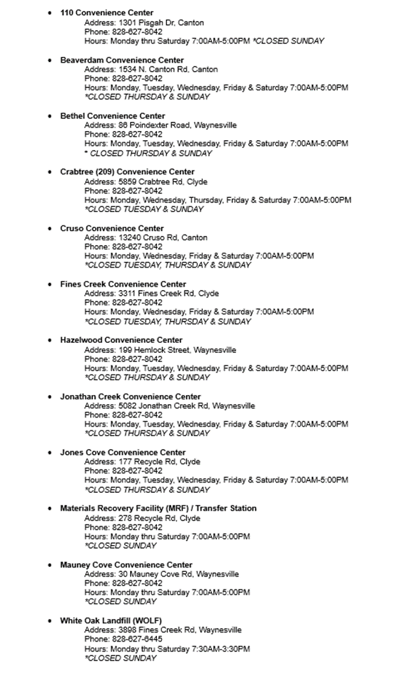 Recycling and Solid Waste Facilities