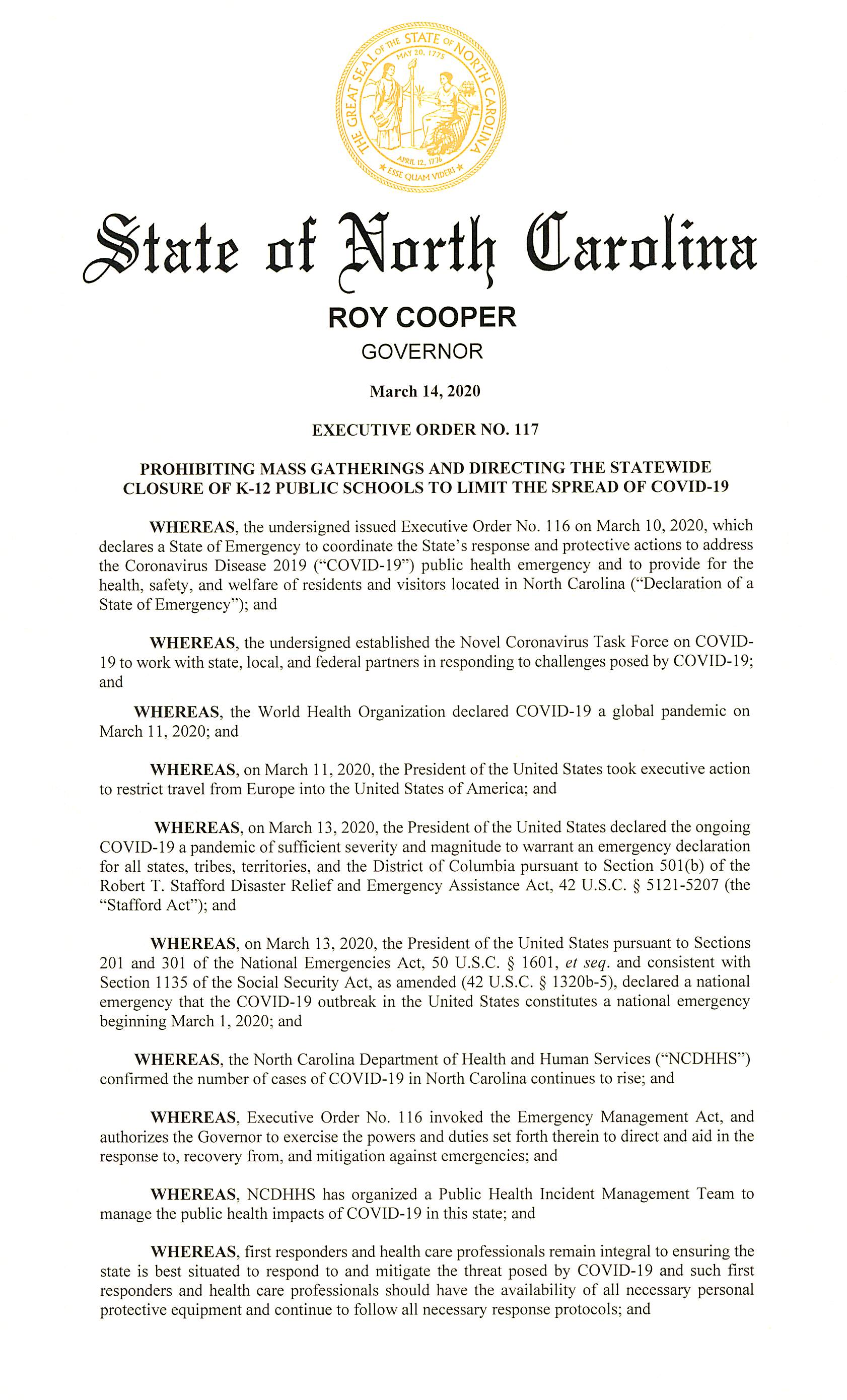 EO117 - COVID-19 Prohibiting Mass Gathering and K12 School Closure_Page_1